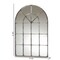 Baxton Studio Newman Antique Silver Finished Arched Window Accent Wall Mirror 171-10872 - alternate 2